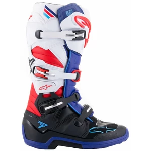Alpinestars Tech 7 Boots Black/Dark Blue/Red/White 44,5 Stivali da moto