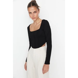 Trendyol Blouse - Black - Slim fit