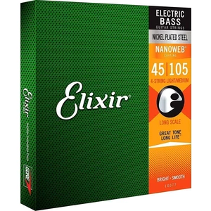 Elixir 14077 Bass NanoWeb Medium/Long Scale