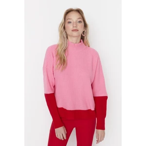Trendyol Sweater - Pink - Regular fit