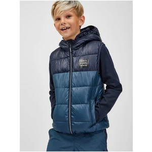 SAM73 Dark Blue Baby Quilted Hooded Vest SAM 73 Jifunza - Guys