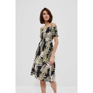 Dress with floral motif