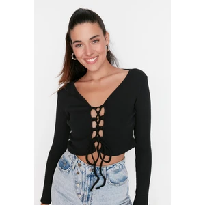 Trendyol Blouse - Black - Slim fit