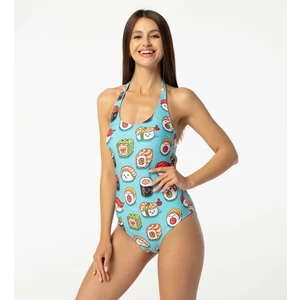 Aloha From Deer Woman's Sushi Open Back Swimsuit SSOB AFD359