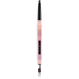 XX by Revolution FAUXX BROW automatická tužka na obočí s kartáčkem odstín Medium Brown 0.28 g