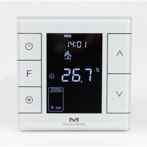 Termostat  MCO Home MH7 V2 pro elektrické topení, Z-Wave Plus biely...