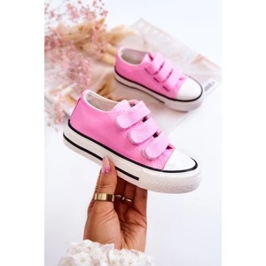 Children's Velcro Sneakers pink Bernie