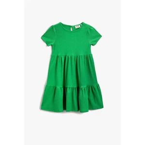 Koton Dress Basic Flounce Short Sleeve