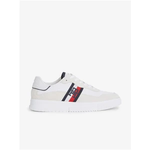 Men's cream sneakers with suede details Tommy Hilfiger - Men's