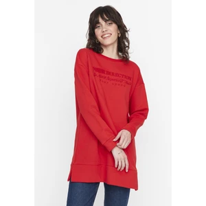 Trendyol Sweatshirt - Red - Regular fit