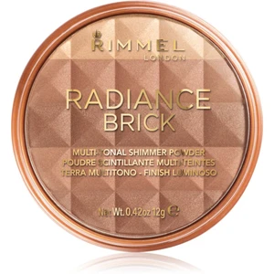 Rimmel Radiance Brick bronzující rozjasňující pudr odstín 002 Medium 12 g