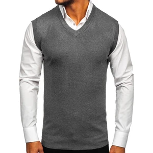 Pulover vestă grafit Bolf W01