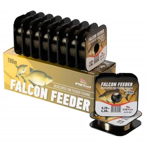 Falcon vlasec feeder tmavo hnedá 100 m-priemer 0,18 mm / nosnosť 3,85 kg