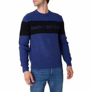 Calvin Klein Svetr Eo/ Chst Stripe Cn S, Cg7 - Pánské