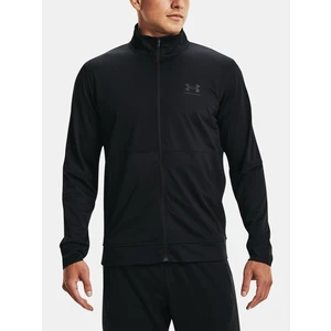 Under Armour PIQUE TRACK JACKET Pánská mikina 1366202-001 Black M