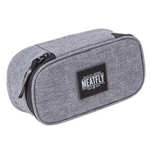 Meatfly Penál Pencil Case L Heather Grey