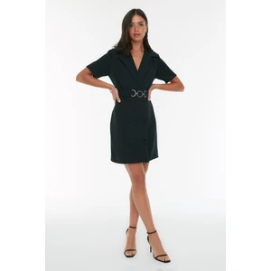 Trendyol Black Belted Jacket Dress