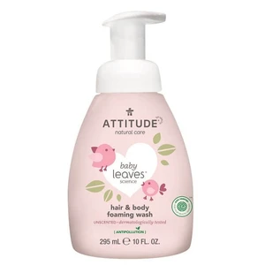 ATTITUDE Baby leaves dětská mycí pěna 2 v 1 bez vůně 295 ml