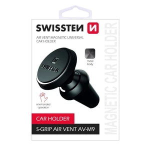 Magnetický držák do ventilace auta Swissten S-Grip AV-M9, černý