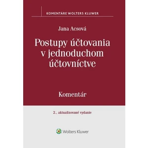 Postupy účtovania v jednoduchom účtovníctve - Acsová Jana