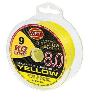 Wft splétaná šňůra kg 8.0 žlutá - 600 m - 0,16 mm - 22 kg