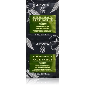 Apivita Express Beauty Olive intenzívny čistiaci peeling na tvár 2 x 8 ml