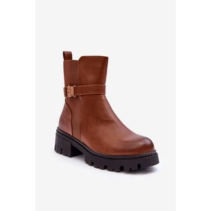 Leather Women's shoes brown Elspetia