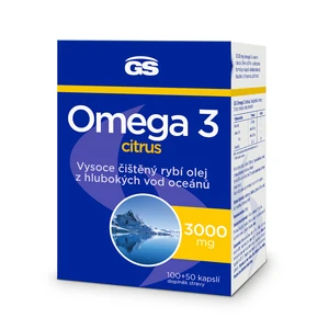 GS Omega 3 citrus, 100+50 kapsúl