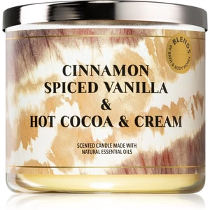 Bath & Body Works Cinnamon Spiced Vanilla & Hot Cocoa and Cream vonná sviečka 411 g