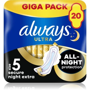 Always Ultra Secure Night Extra vložky 20 ks