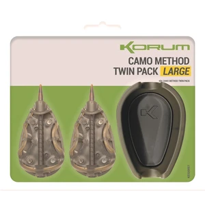 Korum set krmítek a formičky camo method twin pack - large