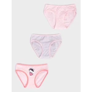 Yoclub Kids's Cotton Girls' Briefs Underwear 3-Pack BMD-0034G-AA30-001