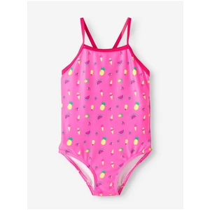 Pink Girly Patterned Swimwear Name It Ziza - Girls