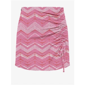 Pink Women Patterned Mini Skirt ONLY Nova - Women