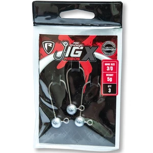 Fox rage jigová hlavička jig x jig heads háček 3/0 3 ks-5 g