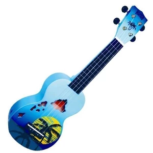 Mahalo Hawaii Szoprán ukulele Hawaii Blue Burst