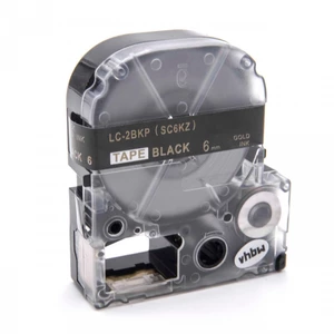 Epson LC-SC6KZ, 6mm x 8m, zlatý tisk / černý podklad, kompatibilní páska