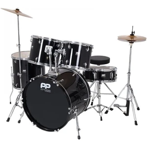 PP World 5 Piece Drum Kit Black