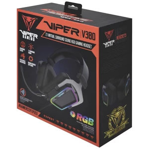 Viper PV3807UMXEK herný headset s USB káblový cez uši čierna, strieborná 7.1 Surround