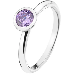 Hot Diamonds Stříbrný prsten Emozioni Scintilla Lavender Calmness ER020 54 mm