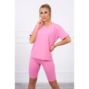 Set of top+leggings light pink