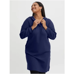 Dark blue Hoodie Dress Fransa - Women