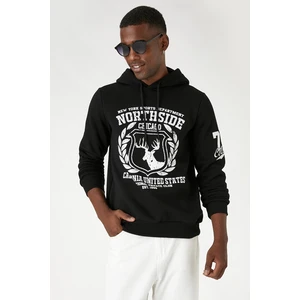 Koton Sweatshirt - Black - Relaxed fit