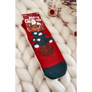 Children's Christmas socks Cosas Christmas tree white and green