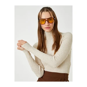 Koton Crop Sweater Turtleneck