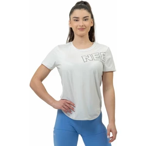Nebbia FIT Activewear Functional T-shirt with Short Sleeves White M T-shirt de fitness