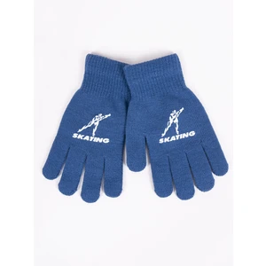 Yoclub Kids's Boys' Five-Finger Gloves RED-0012C-AA5A-014