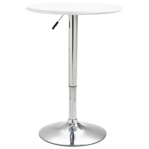 Barový stôl Ø 60 cm Dekorhome Biela,Barový stôl Ø 60 cm Dekorhome Biela