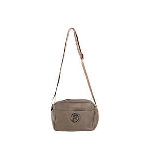 Small crossbody handbag in dark beige