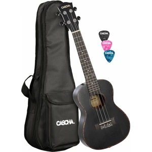 Cascha HH 2300L Koncert ukulele Black